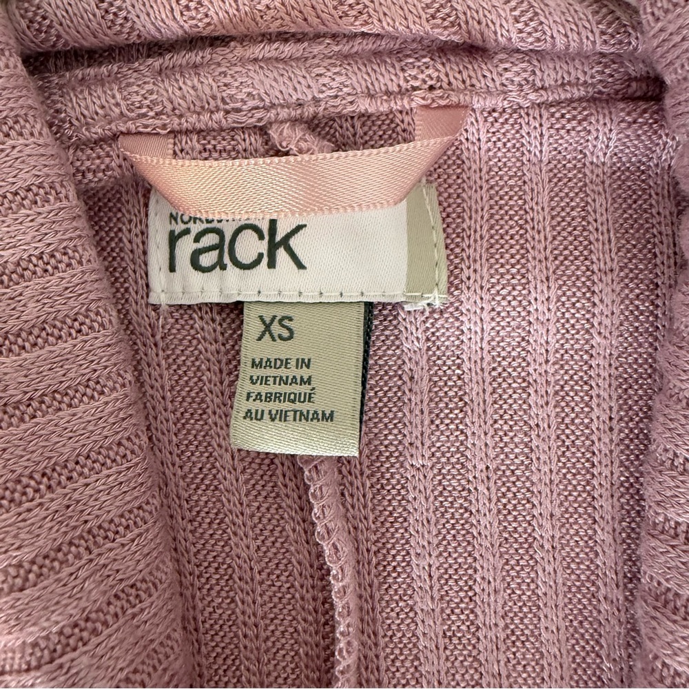 Nordstrom Rack Heavyweight Ribbed Short Robe Size XS - Picture 5 of 7